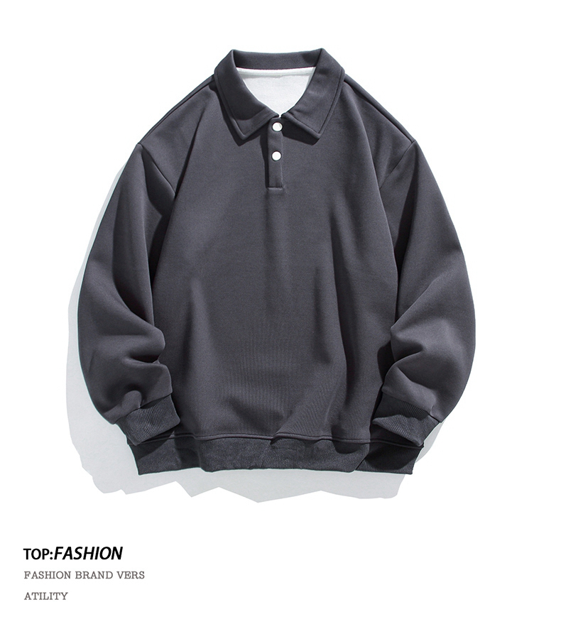 350g heavy double-sided composite plain sweatshirt KM3-2388