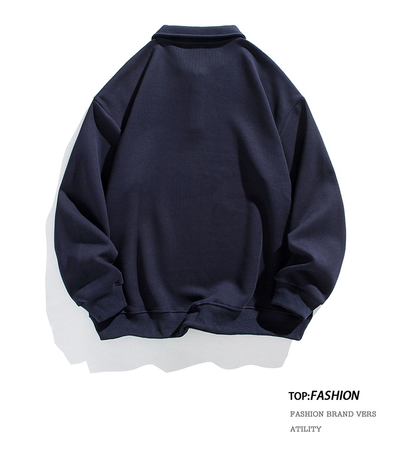 350g heavy double-sided composite plain sweatshirt KM3-2388