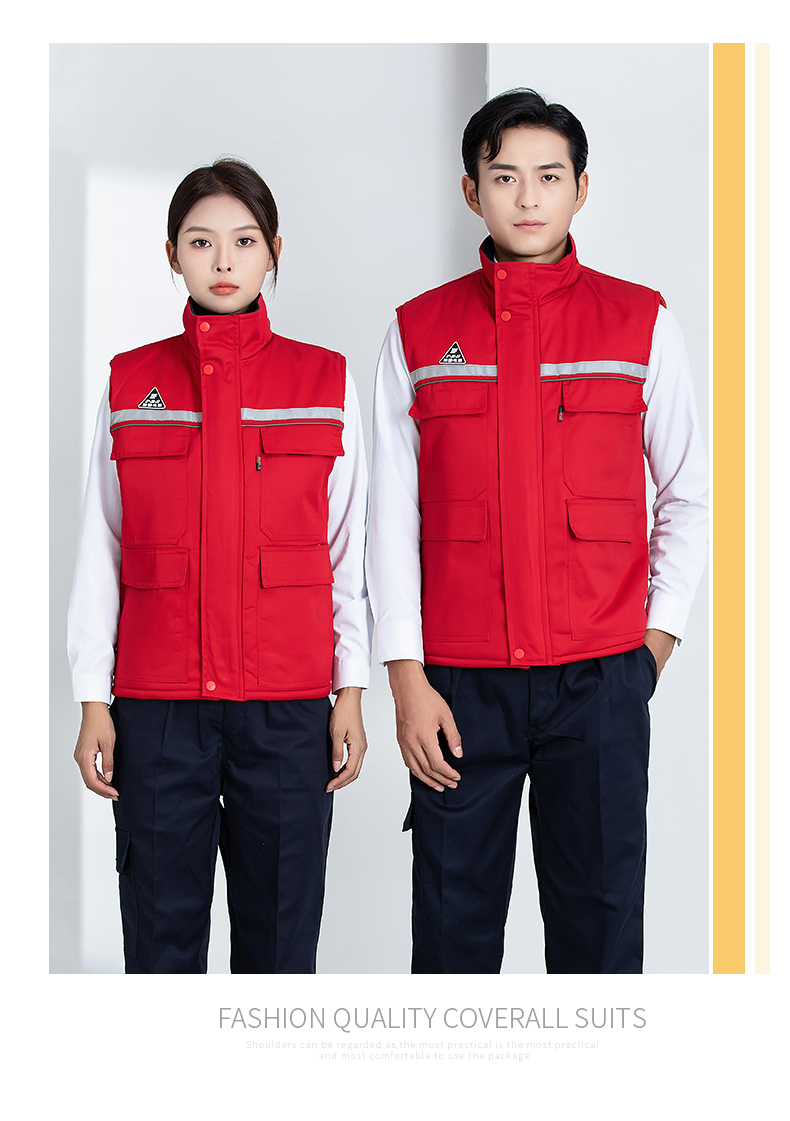 Double anti-static thick warm cotton vest H22-2383