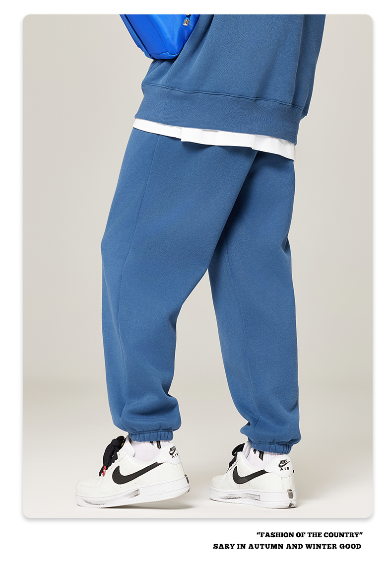 350g heavy solid color fleece sweatpants G24-K7001