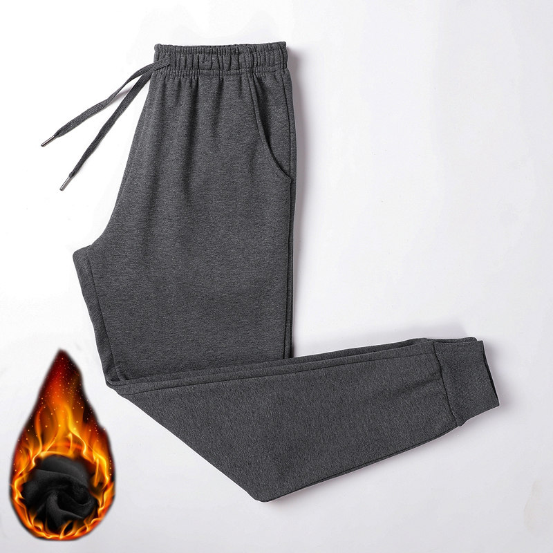 Pure cotton plus fleece warm trousers KX1-923