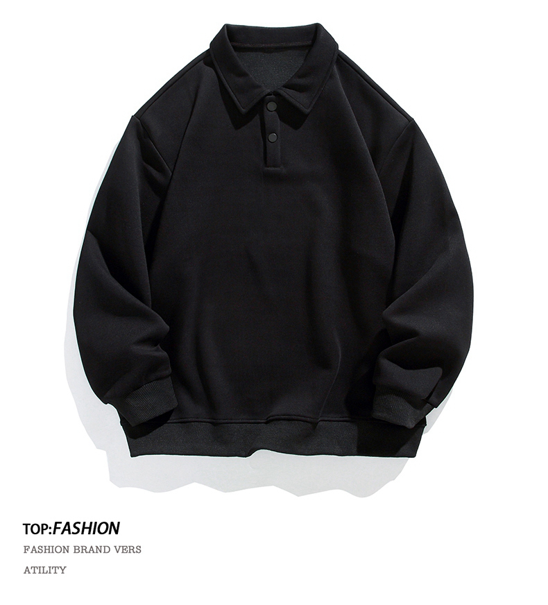 350g heavy double-sided composite plain sweatshirt KM3-2388