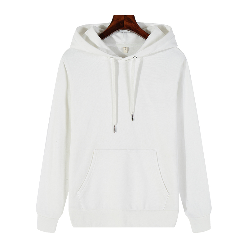 Fleece elastic thread hooded pullover sweatshirt GJ27-9802