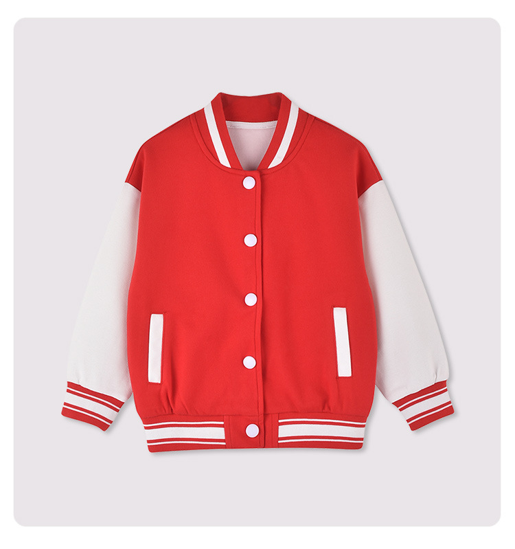 Korean autumn clothing small and medium children loose baseball jacket D31-baseball jacket