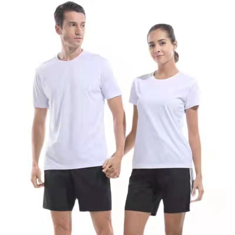 130g pinhole quick-drying round neck short sleeve adult style GJ57-1902