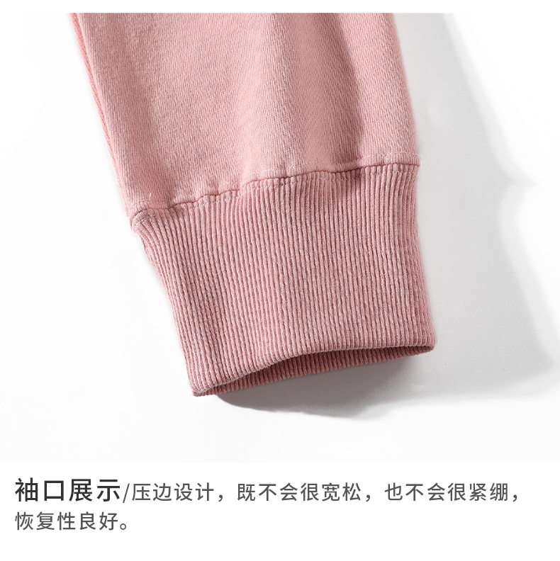 320g combed cotton drop shoulder hoodie sweatshirt universal style YZ03-2038