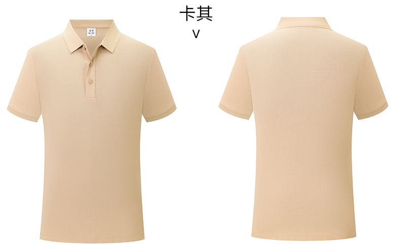 210g 40s double yarn medium beaded horse cotton beaded flower short sleeve POLO shirt GJ15-2386