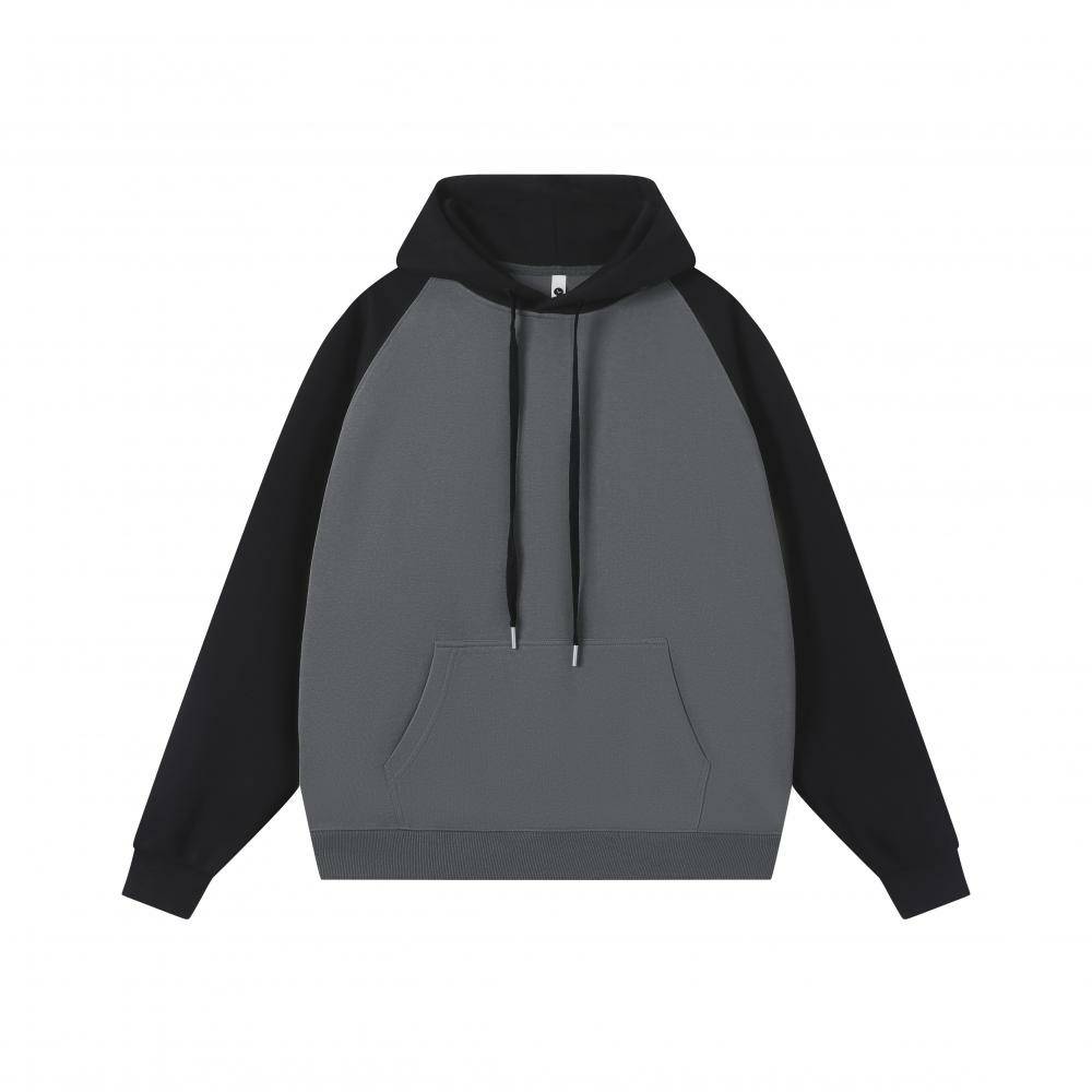 360g composite pure cotton color matching hooded sweatshirt hoodie couple style GJ9-Z02