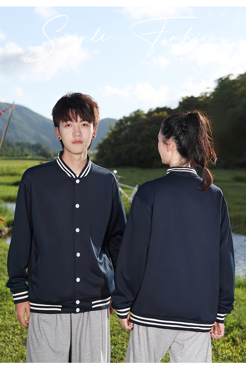 650g thin button-down baseball jacket YZ02-300