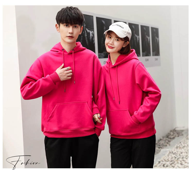 650g combed T/C cotton hooded pullover sweatshirt W01-305