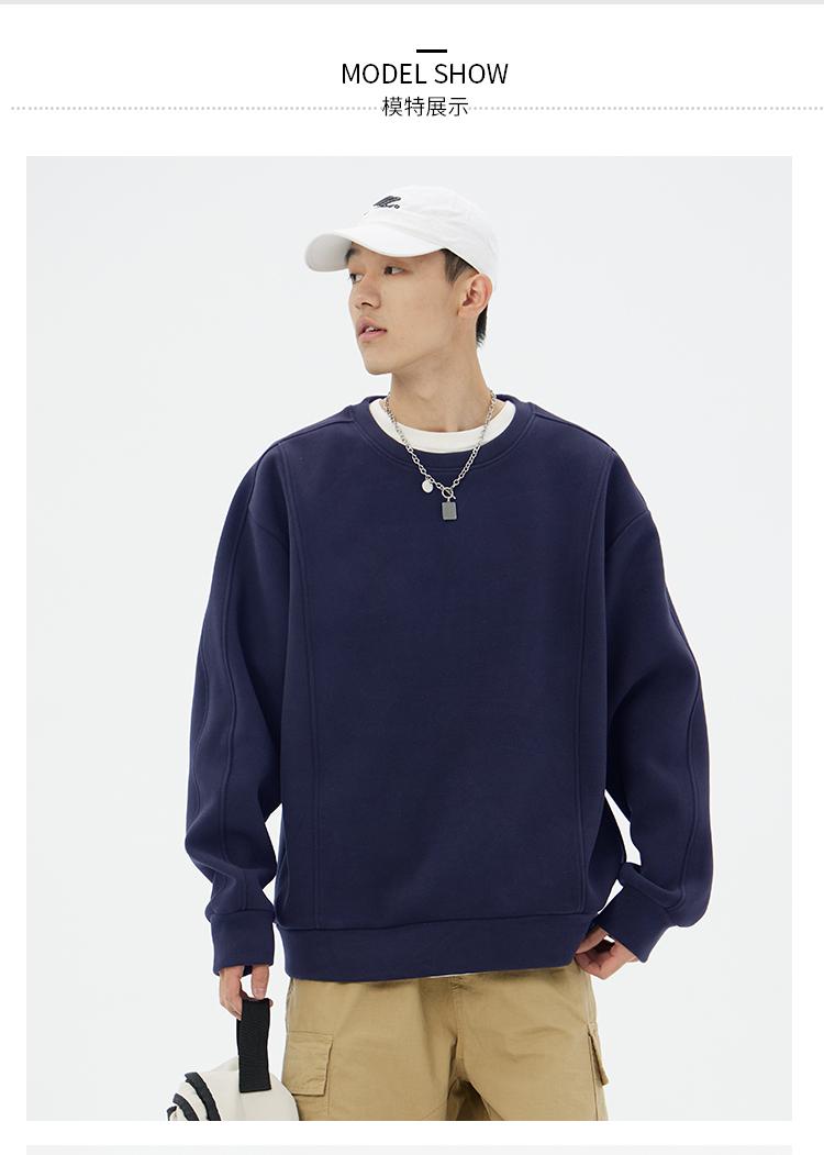 570g nano windproof thin round neck sweatshirt W02-9912