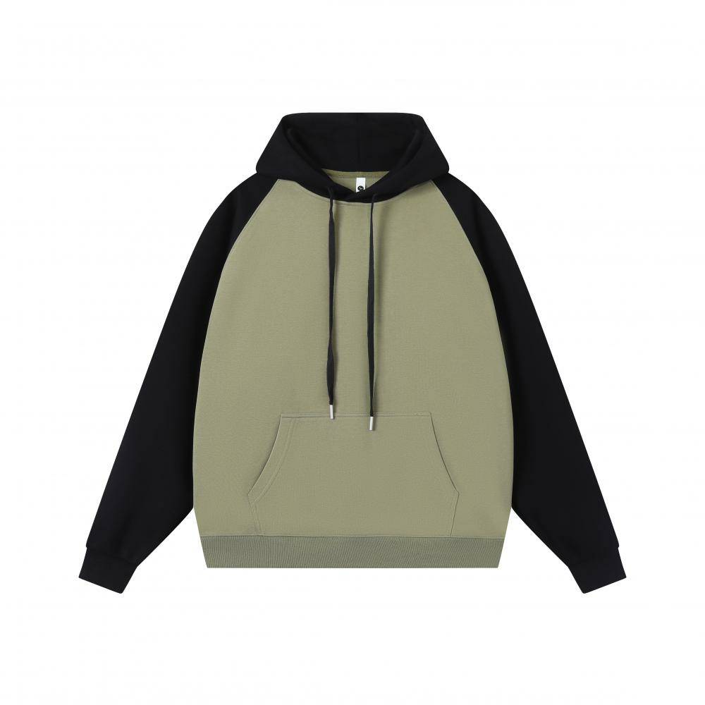 360g composite pure cotton color matching hooded sweatshirt hoodie couple style GJ9-Z02