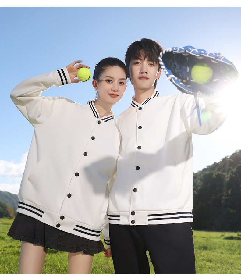 650g thin button-down baseball jacket YZ02-300