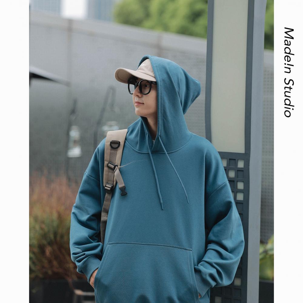 750g thick drop shoulder hooded pullover sweatshirt YZ02-9806 (no individual packaging)