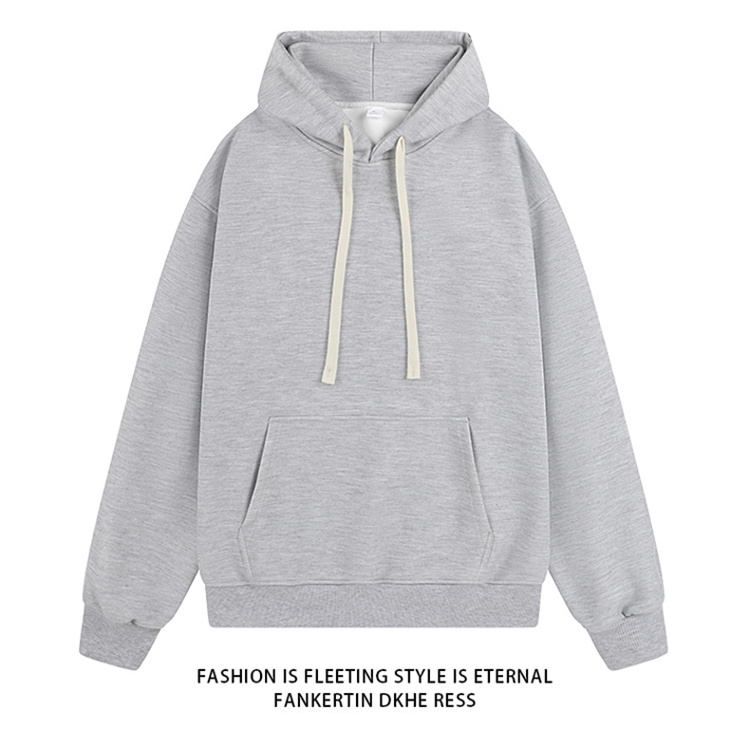 Hooded Plain Sweatshirt Men KE3-0212253B