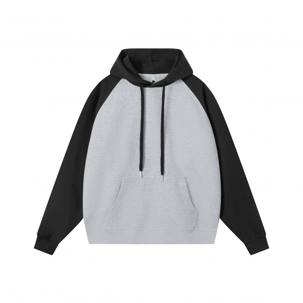 360g composite pure cotton color matching hooded sweatshirt hoodie couple style GJ9-Z02