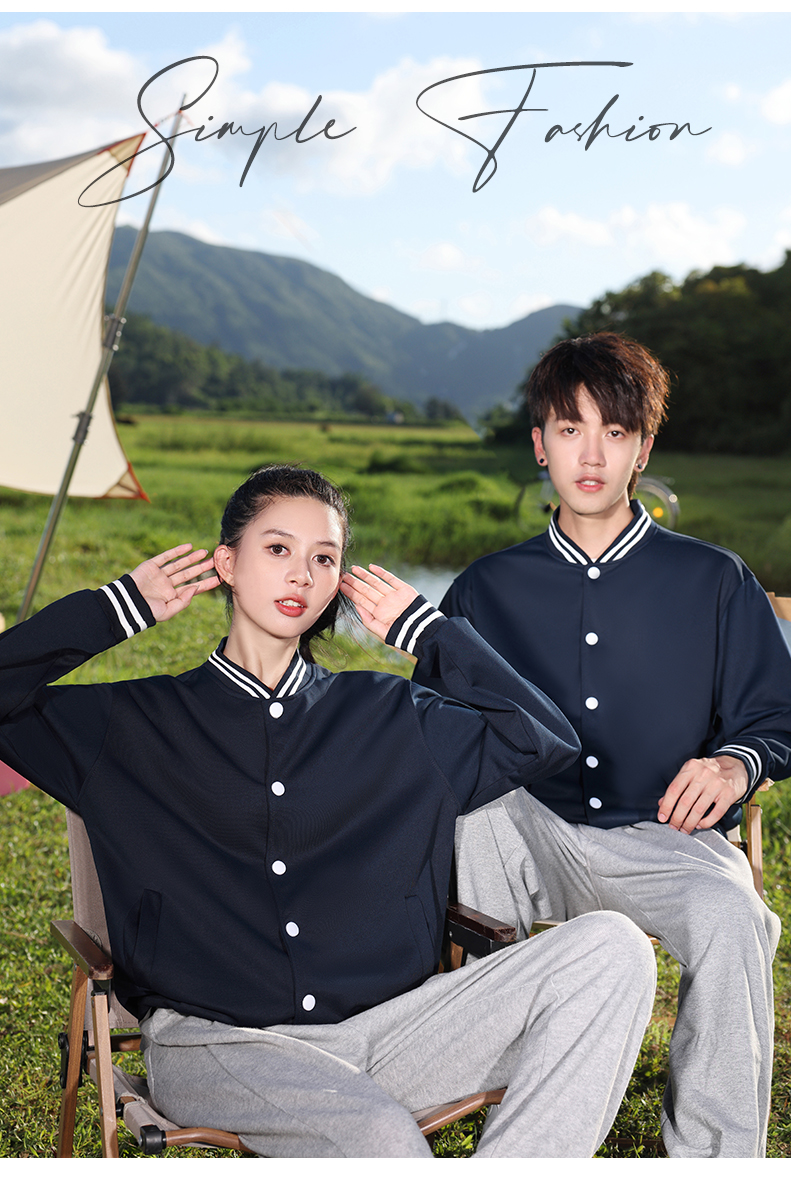 650g thin button-down baseball jacket YZ02-300