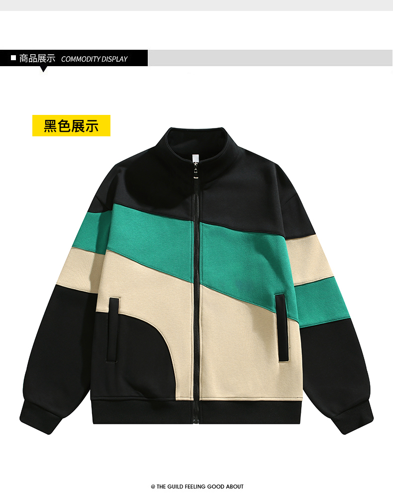 Sports style stand collar sweater jacket for men and women KD2-QW10