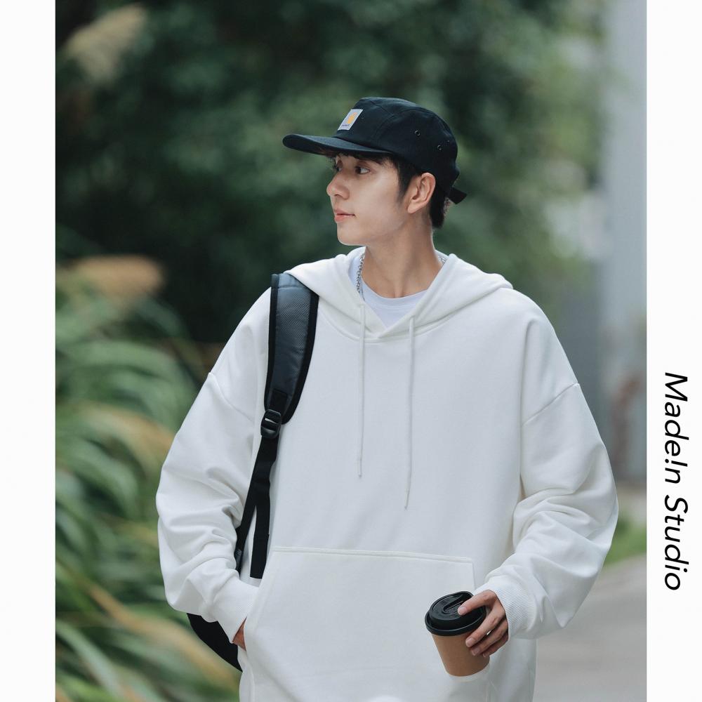 750g thick drop shoulder hooded pullover sweatshirt YZ02-9806 (no individual packaging)