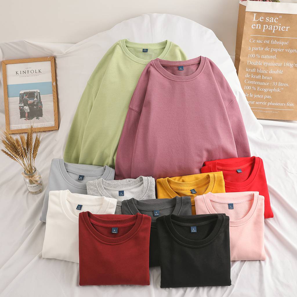 310g thin large terry round neck sweatshirt (without individual packaging) GJ12-CX101