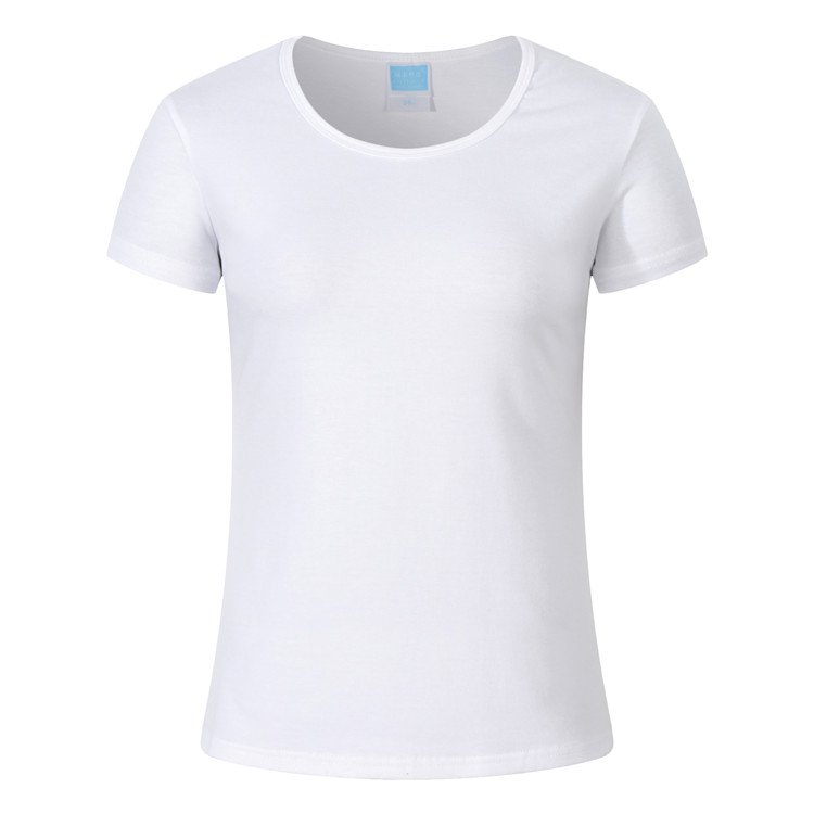 200g 32 combed Lycra cotton simple round neck female CF301 female