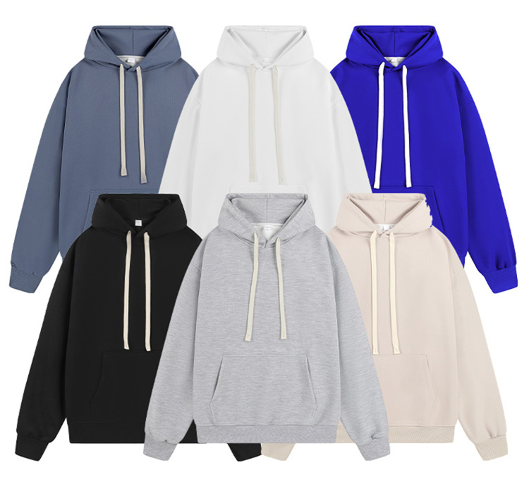 Hooded Plain Sweatshirt Men KE3-0212253B