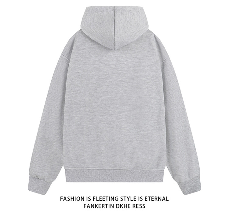 Hooded Plain Sweatshirt Men KE3-0212253B