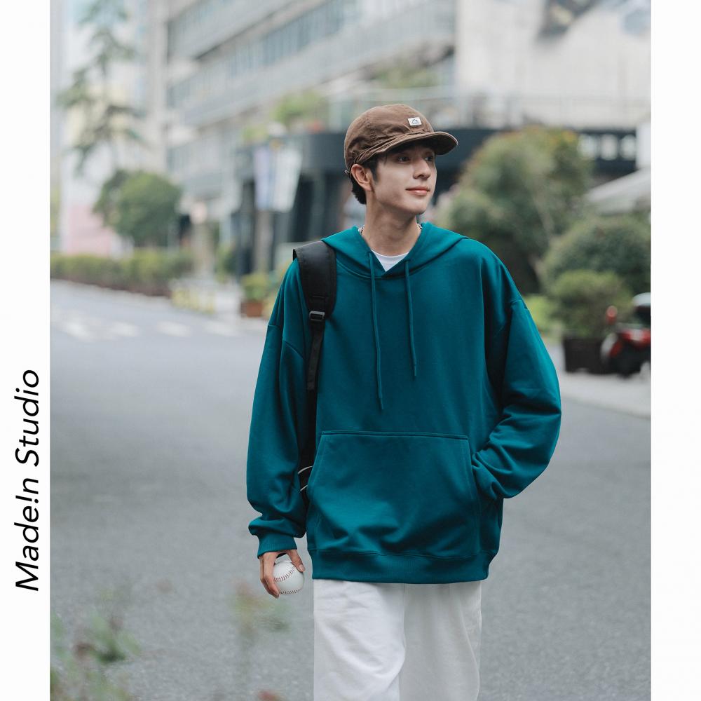 750g thick drop shoulder hooded pullover sweatshirt YZ02-9806 (no individual packaging)