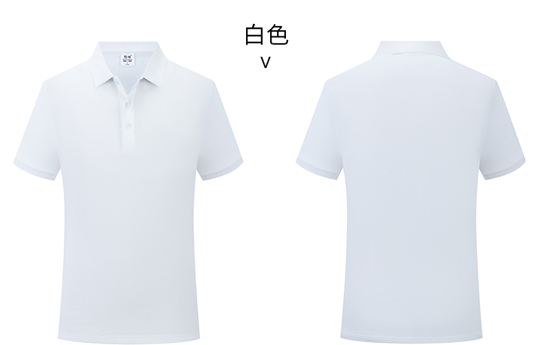 210g 40s double yarn medium beaded horse cotton beaded flower short sleeve POLO shirt GJ15-2386
