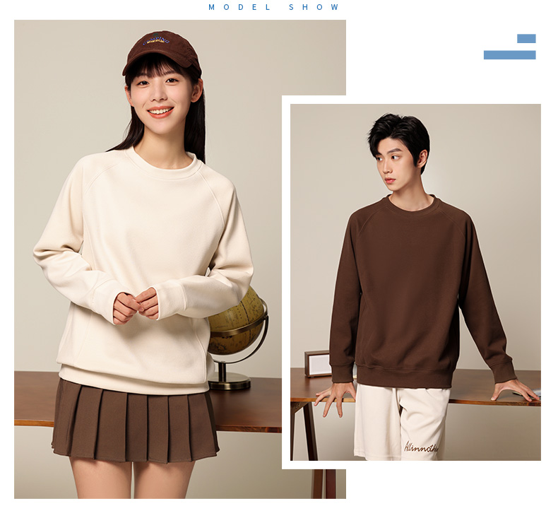 Fashionable new oxygen cotton round neck pullover sweatshirt GT3-8801