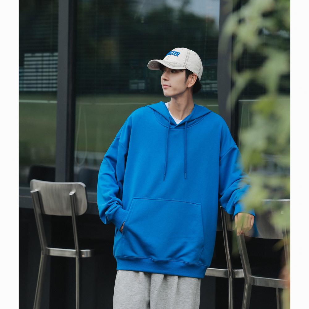 750g thick drop shoulder hooded pullover sweatshirt YZ02-9806 (no individual packaging)