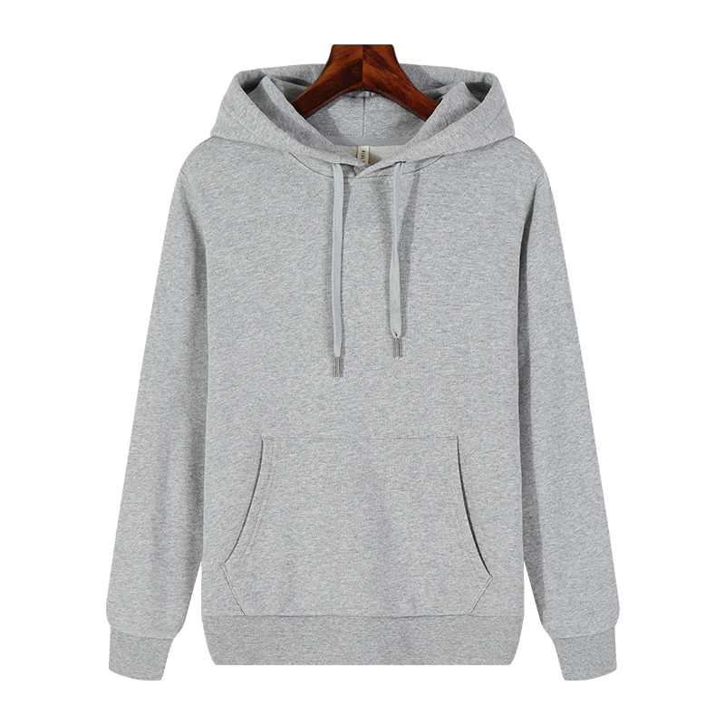 Fleece elastic thread hooded pullover sweatshirt GJ27-9802