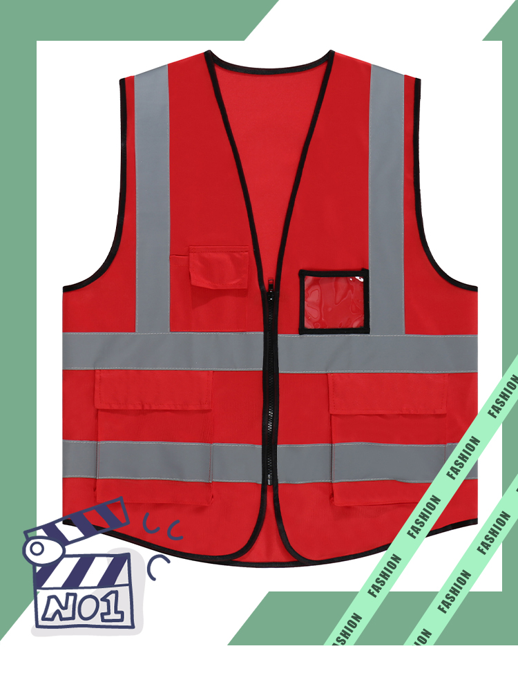 200g multi-pocket reflective vest H04-613 (no individual packaging)