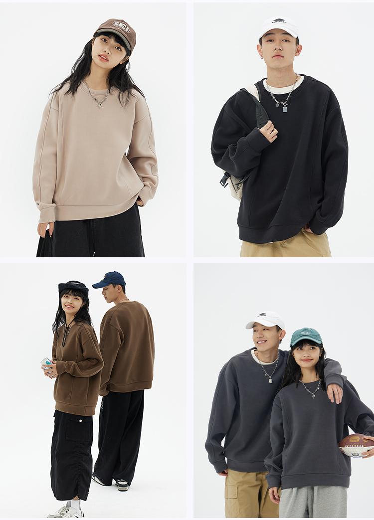 570g nano windproof thin round neck sweatshirt W02-9912