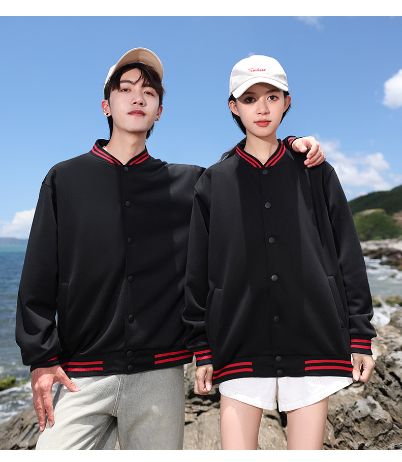 650g thin button-down baseball jacket YZ02-300