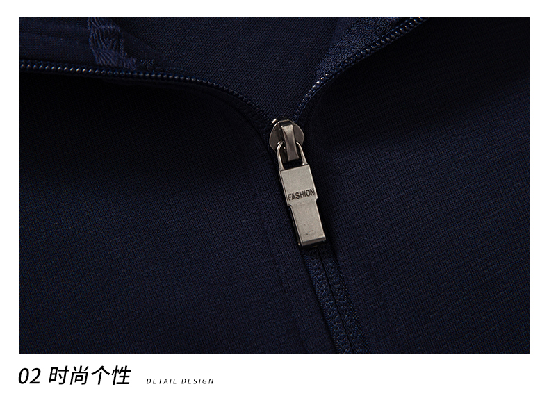 660g autumn and winter thickened stand collar zipper sweatshirt W01-A718