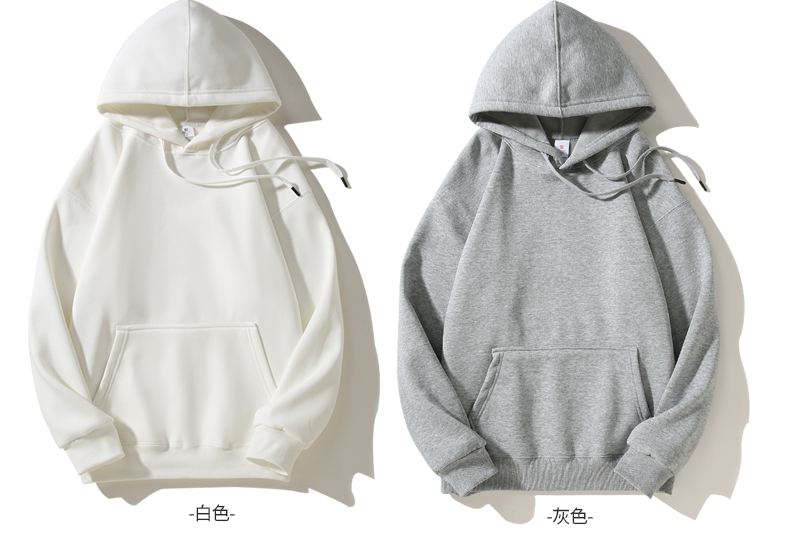 420g Chinese cotton drop shoulder hooded fleece sweatshirt GJ47-702