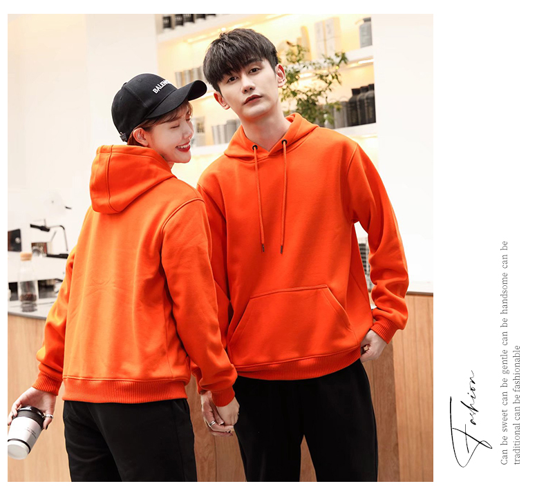 650g combed T/C cotton hooded pullover sweatshirt W01-305