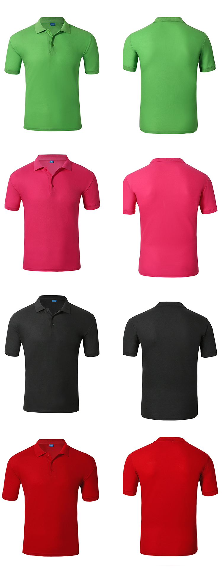 200g unnumbered lapel short-sleeved POLO shirt universal style W01-2000