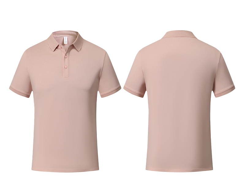 High soft breathable solid color short-sleeved lapel POLO shirt GJ20-37808