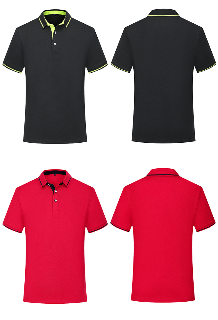 200g two-level collar lapel short-sleeved POLO shirt universal GJ18-1878