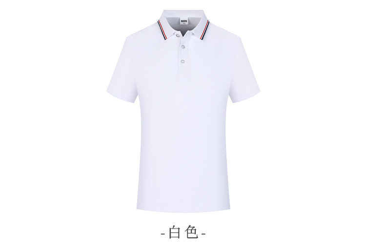 Ice ion interlaced color lapel short-sleeved POLO shirt Z15-678