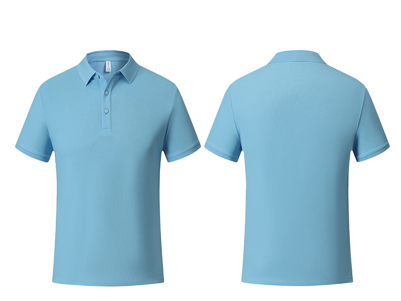 High soft breathable solid color short-sleeved lapel POLO shirt GJ20-37808