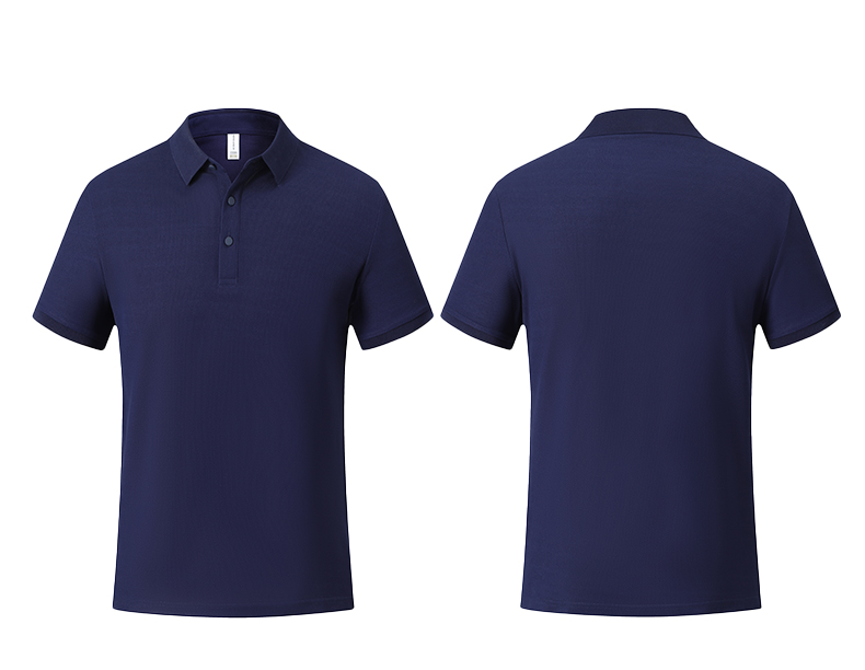 High soft breathable solid color short-sleeved lapel POLO shirt GJ20-37808