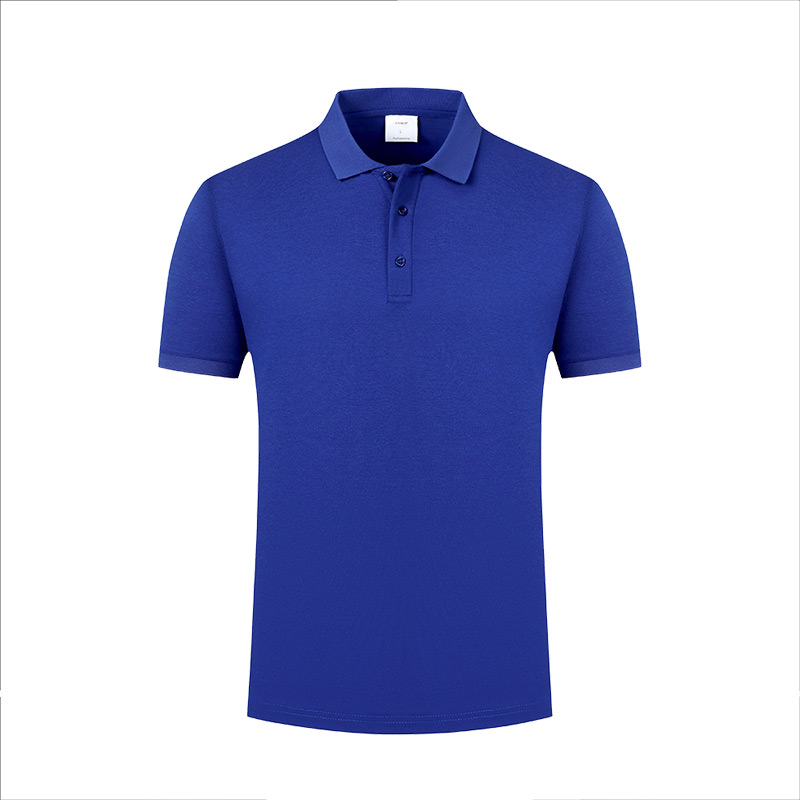 200g mercerized cotton spandex short-sleeved lapel polo shirt L18-8088