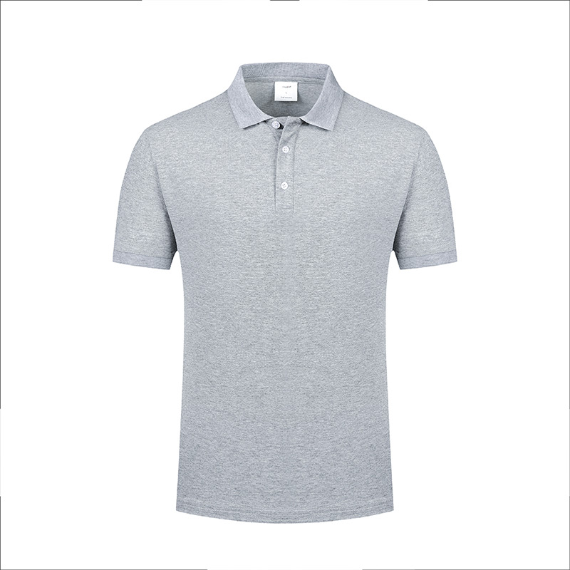 200g mercerized cotton spandex short-sleeved lapel polo shirt L18-8088