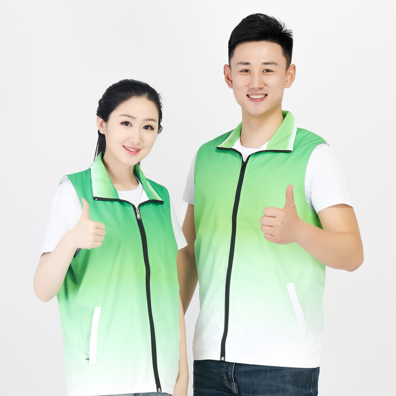 Volunteer composite gradient vest diamond grid gradient vest L17-1928