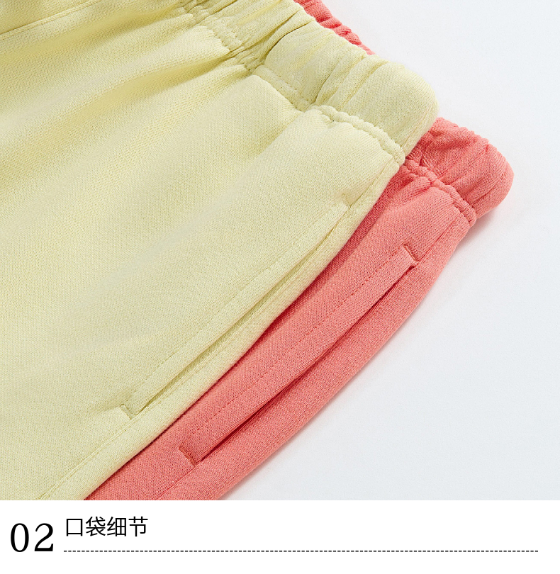 330g children terry shorts W13-BK7