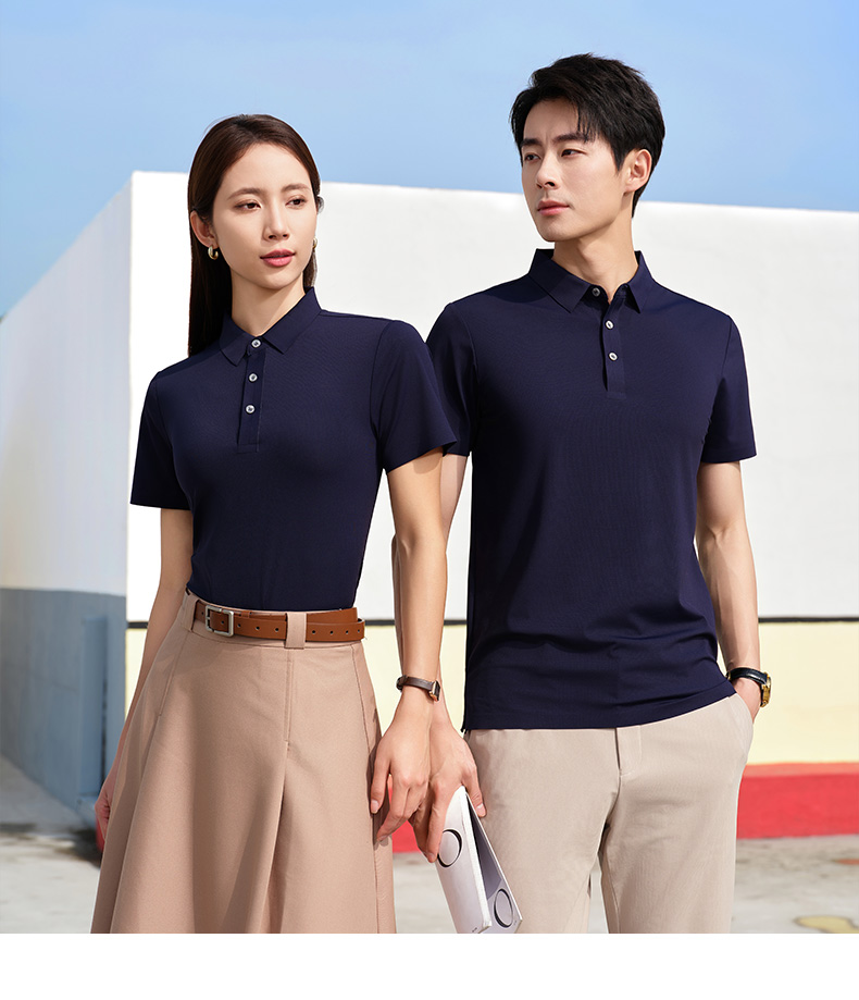 Double Star Lapel Short Sleeve POLO Shirt H09-C6087