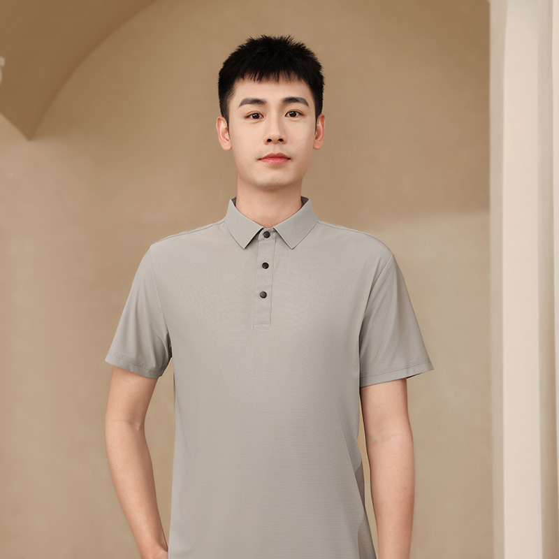 Fashionable cool dynamic pique short-sleeved lapel polo shirt W01-8811